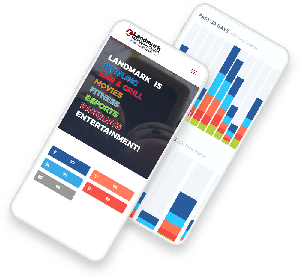 Illustration showing social media engagement tracking of advertising